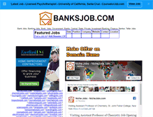 Tablet Screenshot of banksjob.com